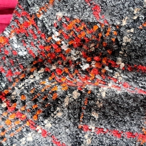 PECK & PECK Tweed boucle blazer wool blend plaid earth tones minimalist retro 14 - Picture 5 of 9